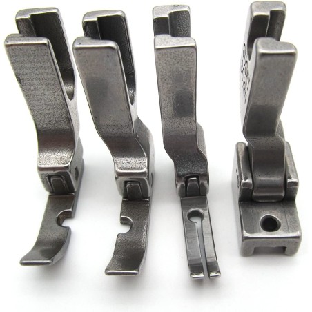 Right, Left, Invisible, Narrow zipper feet set for industrial sewing machines 